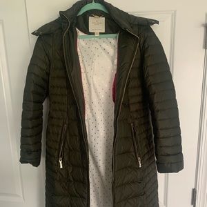 Kate Spade Olive Green Puffer Coat